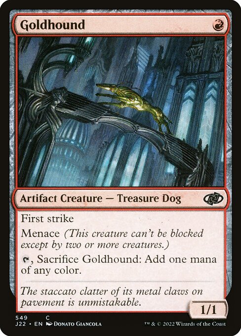 Goldhund (Goldhound) - Jumpstart 2022 (#549) - Illustrated by Donato Giancola - Magic: The Gathering Card