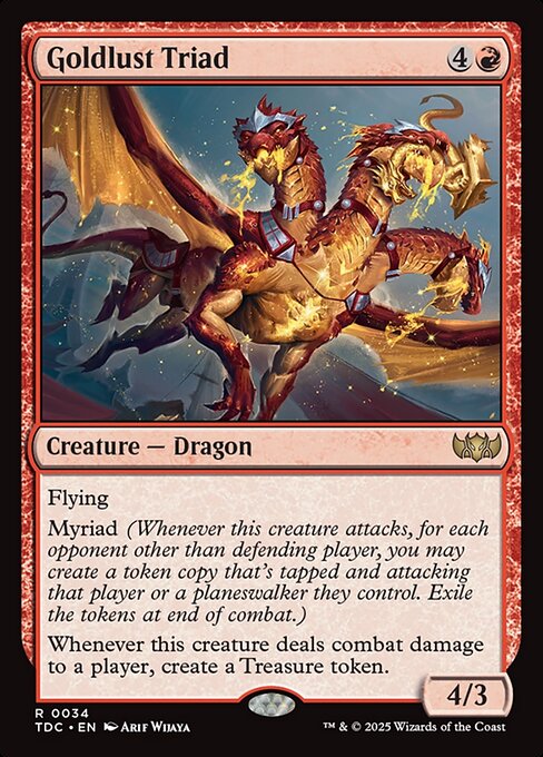 Goldlust Triad - Tarkir: Dragonstorm Commander Magic card