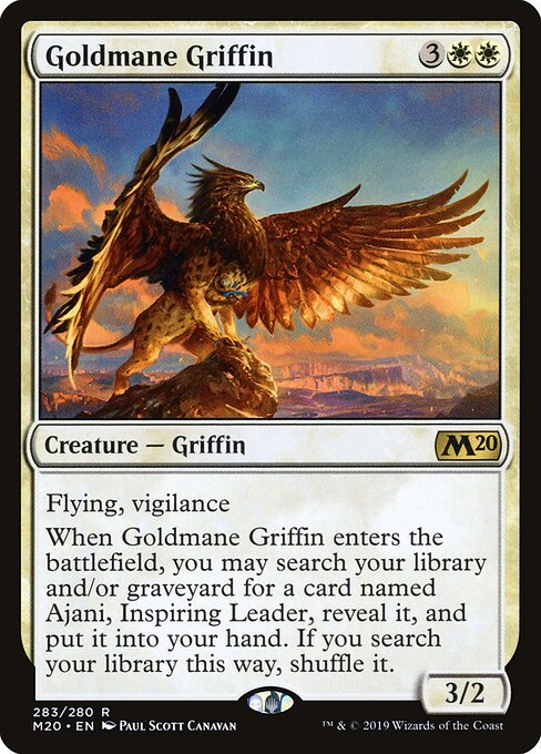 Goldmane Griffin - Core Set 2020 Magic card