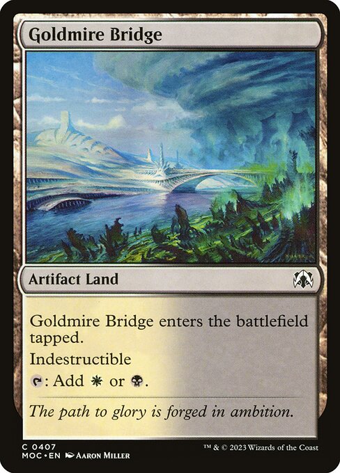 Goldmire Bridge - March of the Machine Commander Magic card