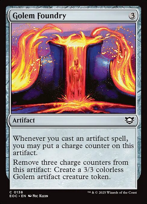 Golem Foundry - Edge of Eternities Commander Magic card