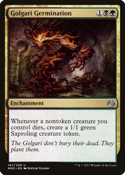 Golgari Germination - Modern Masters 2017 (#167) - Illustrated by Svetlin Velinov - Magic: The Gathering Card