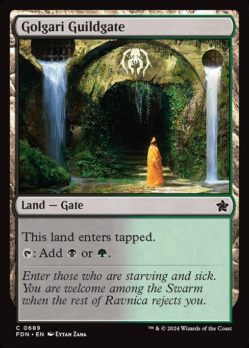 Golgari Guildgate - Foundations Magic card