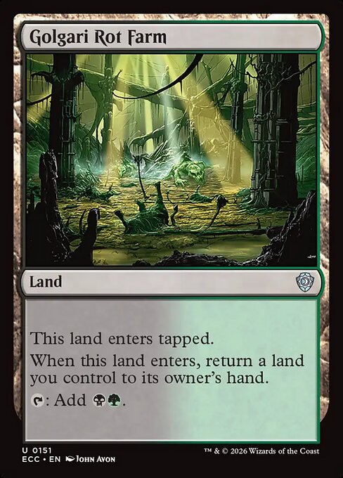 Golgari Rot Farm - Lorwyn Eclipsed Commander Magic card