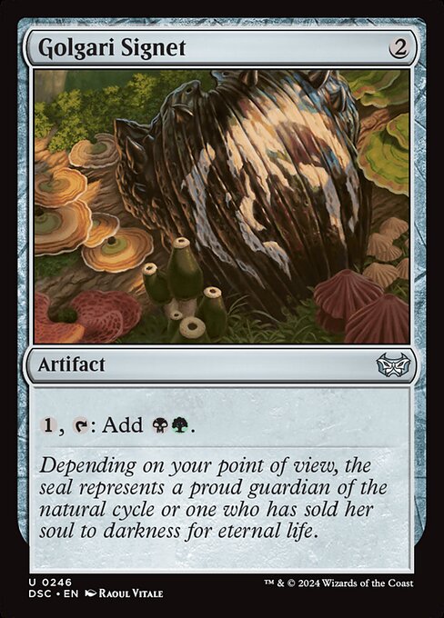 Golgari Signet - Duskmourn: House of Horror Commander Magic card
