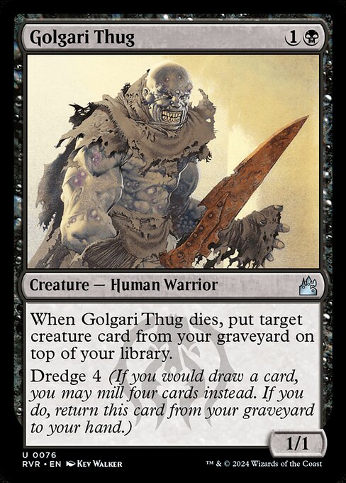 Golgari Thug - Ravnica Remastered Magic card