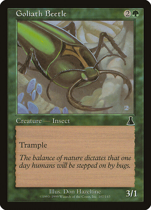Goliath Beetle - Urza's Destiny Magic card