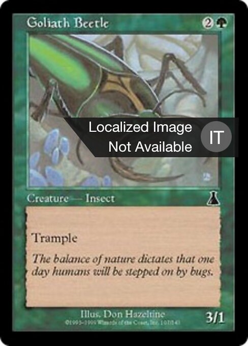 Besouro Titânico (Goliath Beetle) - Urza's Destiny (#107) - Illustrated by Don Hazeltine - Magic: The Gathering Card