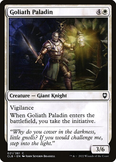 山巨人圣武士 (Goliath Paladin) - Commander Legends: Battle for Baldur's Gate (#21) - Illustrated by John Severin Brassell - Magic: The Gathering Card