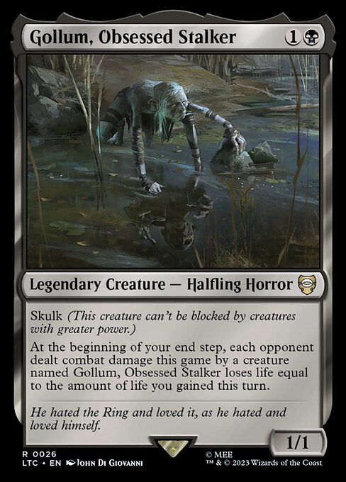 Gollum, Obsessed Stalker - Tales of Middle-earth Commander Magic card