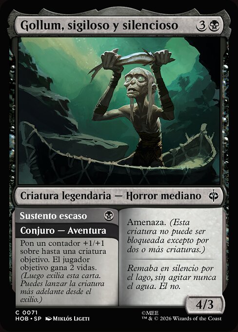 Gollum, Silent Slinker // Meager Meal