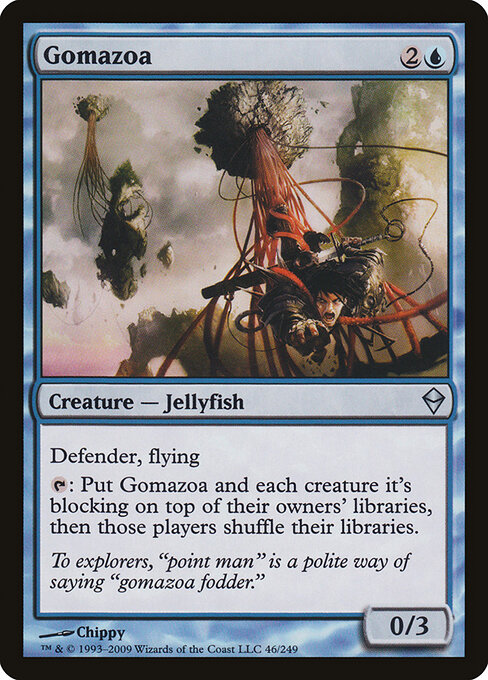 Gomazoa - Zendikar (#46) - Illustrated by Chippy - Magic: The Gathering Card
