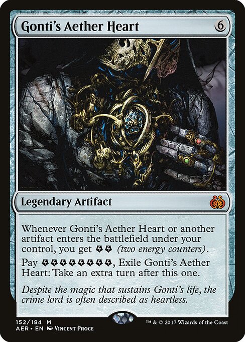 Gonti's Aether Heart - Aether Revolt (#152) - Illustrated by Vincent Proce - Magic: The Gathering Card