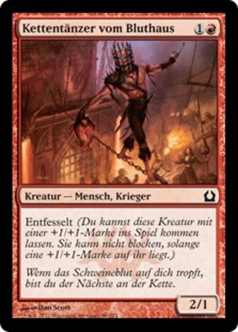 Marcheur de chaînes de la Halle aux viscères (Gore-House Chainwalker) - Return to Ravnica (#96) - Illustrated by Dan Murayama Scott - Magic: The Gathering Card