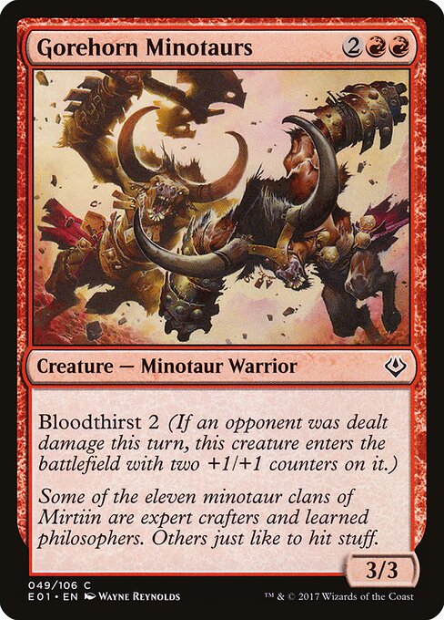Gorehorn Minotaurs - Archenemy: Nicol Bolas Magic card