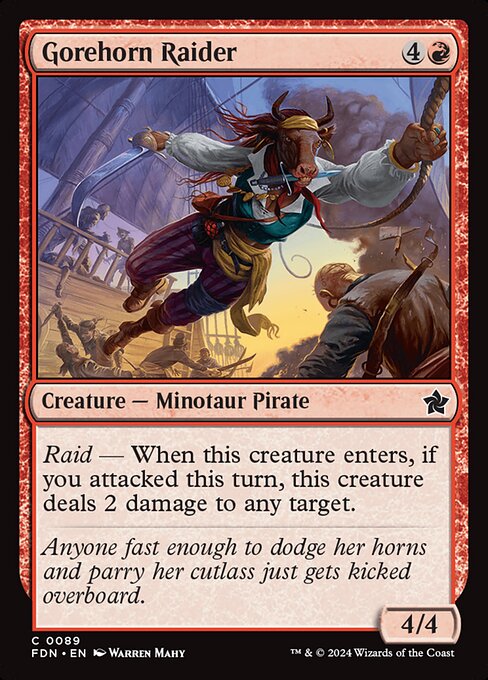Gorehorn Raider - Foundations Magic card