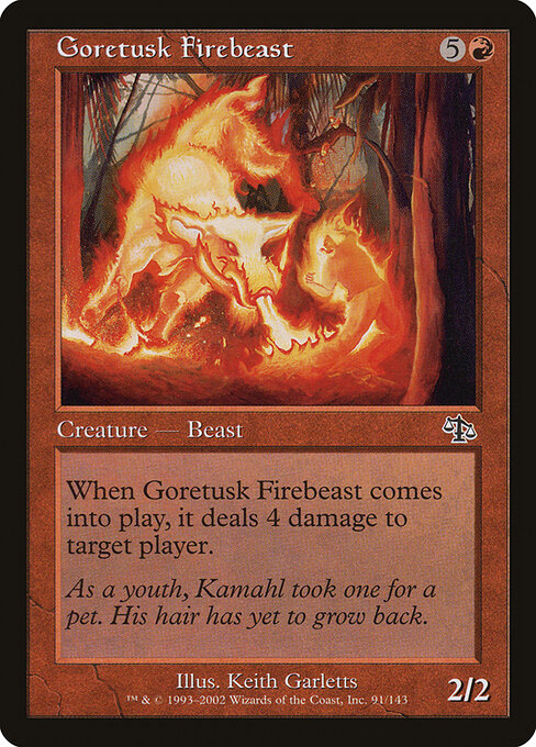 Goretusk Firebeast - Judgment Magic card