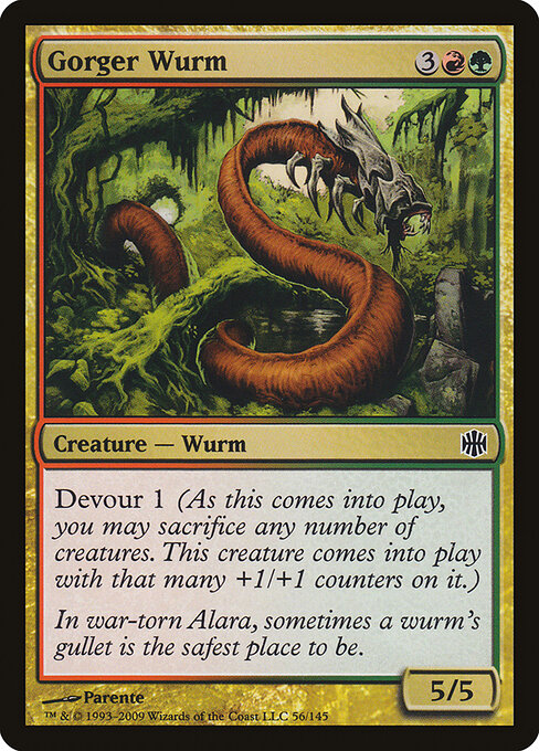 Gorger Wurm - Alara Reborn Magic card