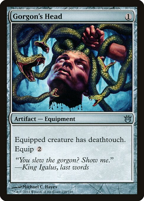 Gorgon's Head - Born of the Gods Magic card