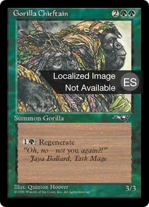 Capotribù dei Gorilla (Gorilla Chieftain) - Classic Sixth Edition (#235) - Illustrated by Quinton Hoover - Magic: The Gathering Card