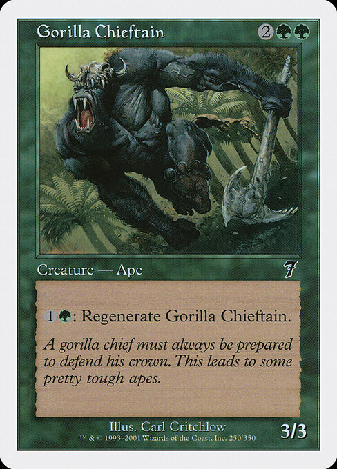 Gorilla Chieftain - Seventh Edition Magic card