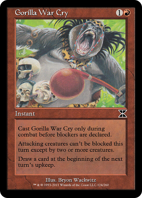 Gorilla War Cry - Masters Edition IV Magic card