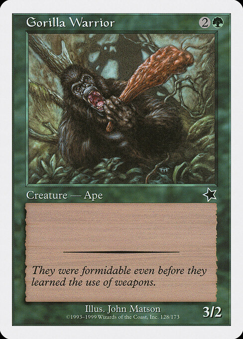 Gorilla Warrior - Starter 1999 Magic card