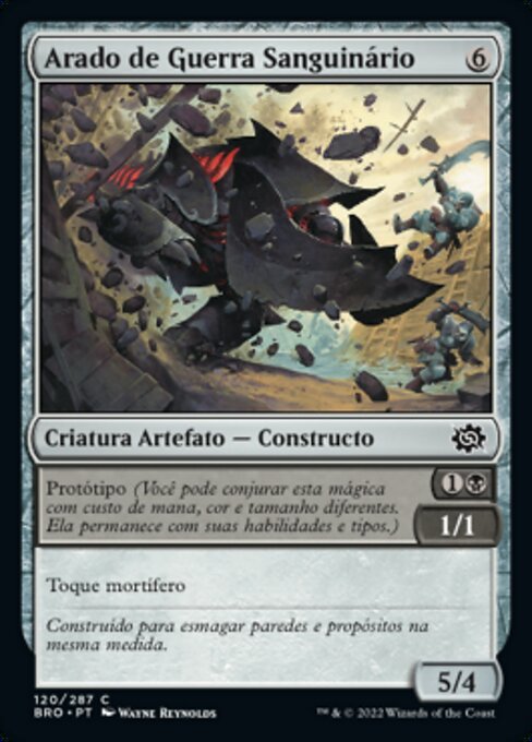 Aratro da Guerra da Incornata (Goring Warplow) - The Brothers' War (#120) - Illustrated by Wayne Reynolds - Magic: The Gathering Card