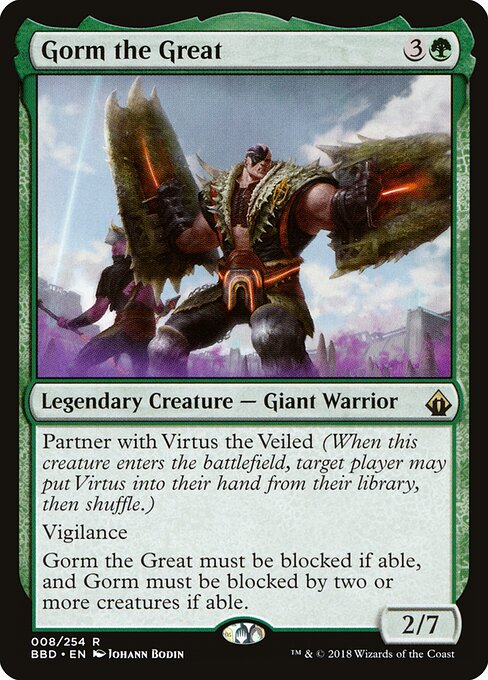 Gorm the Great - Battlebond (#8) - Illustrated by Johann Bodin - Magic: The Gathering Card