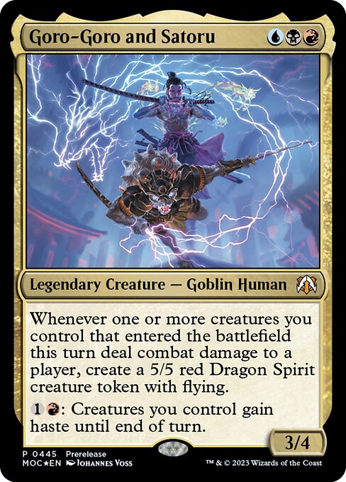 Goro-Goro and Satoru - March of the Machine Commander Magic card