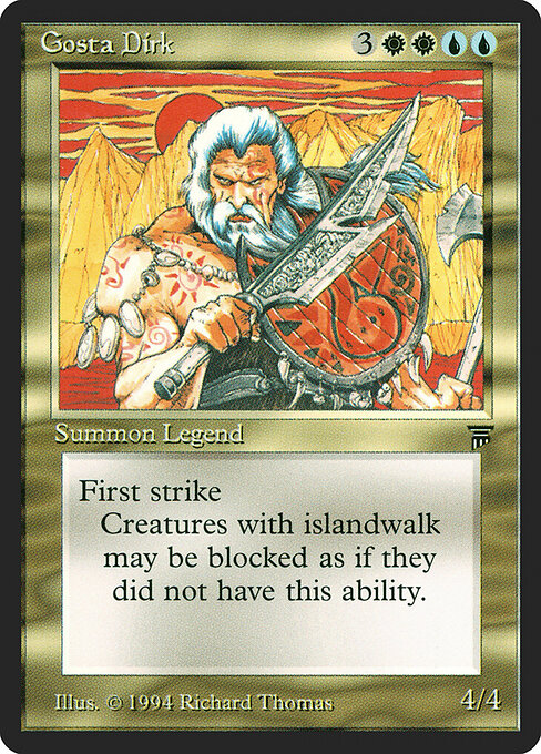 Gosta Dirk - Legends (#227) - Illustrated by Richard Thomas - Magic: The Gathering Card