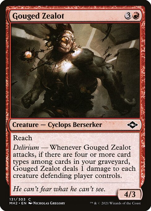Gouged Zealot - Modern Horizons 2 Magic card