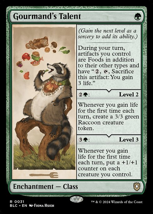 Gourmand's Talent - Bloomburrow Commander Magic card