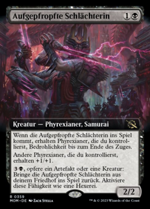 植髓屠夫 (Grafted Butcher) - March of the Machine (#359) - Illustrated by Zack Stella - Magic: The Gathering Card