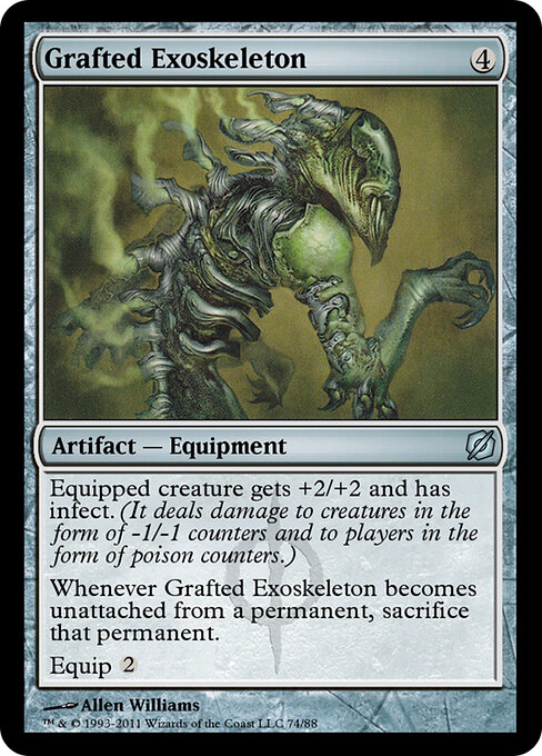 Grafted Exoskeleton - Duel Decks: Mirrodin Pure vs. New Phyrexia Magic card