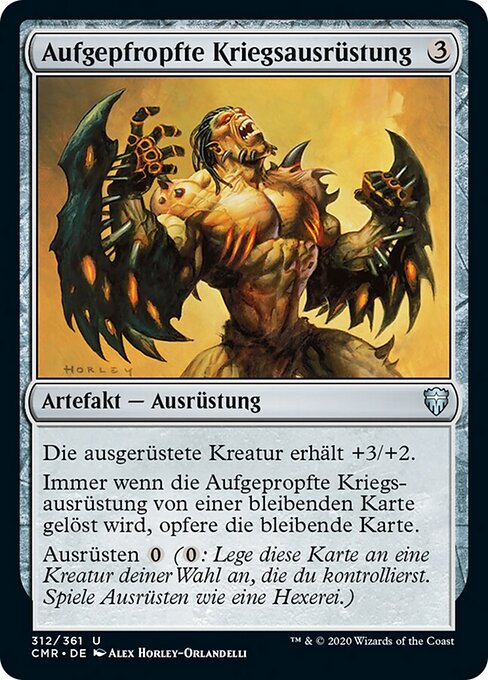 融合する武具 (Grafted Wargear) - Commander Legends (#312) - Illustrated by Alex Horley-Orlandelli - Magic: The Gathering Card