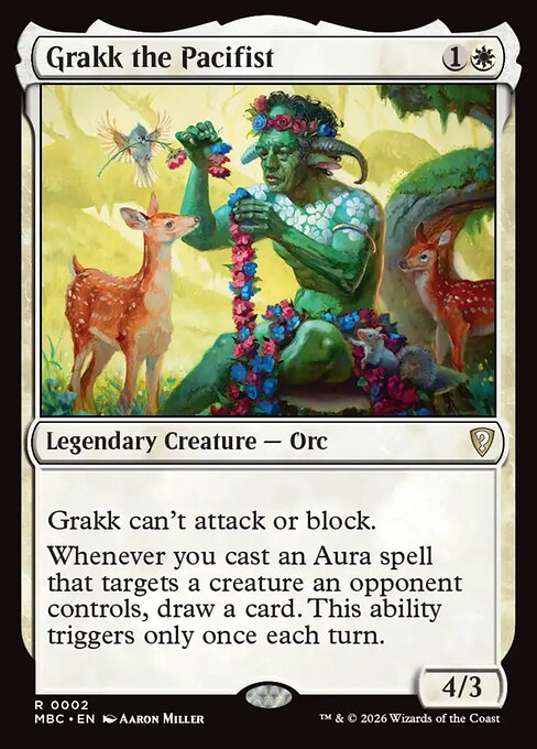 Grakk the Pacifist - Mystery Booster Commander Edition (#2) - Illustrated by Aaron Miller - Magic: The Gathering Card