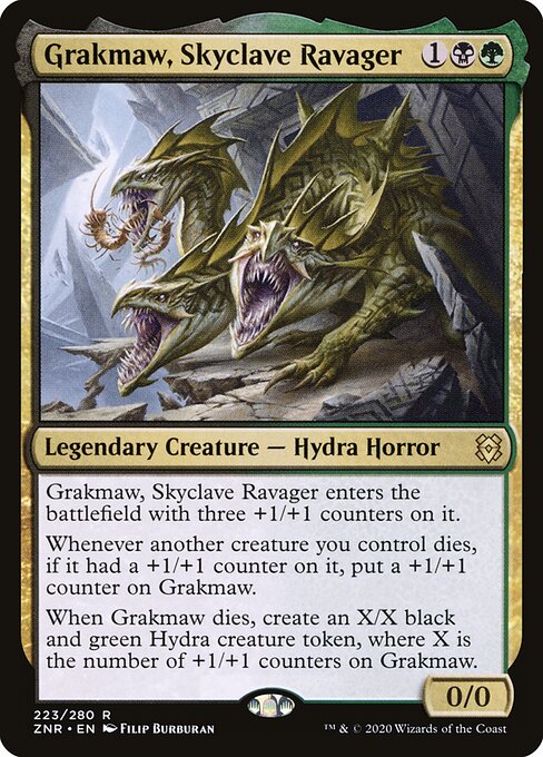 Grakmaw, Skyclave Ravager - Zendikar Rising (#223) - Illustrated by Filip Burburan - Magic: The Gathering Card