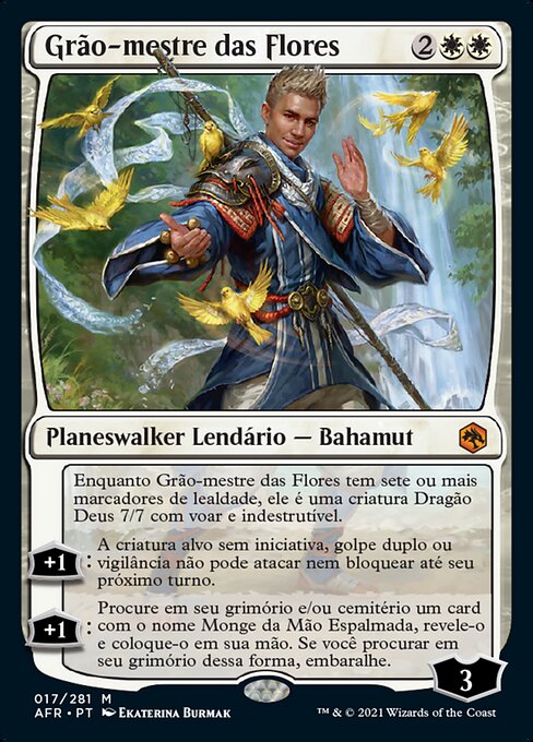 꽃의 거장 (Grand Master of Flowers) - Adventures in the Forgotten Realms (#282) - Illustrated by Yongjae Choi - Magic: The Gathering Card