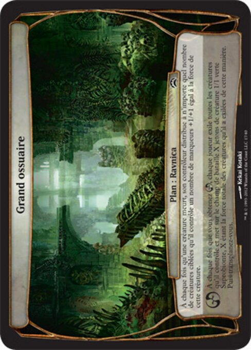 Grand Ossuary - Planechase Anthology Planes (#31) - Illustrated by Kekai Kotaki - Magic: The Gathering Card