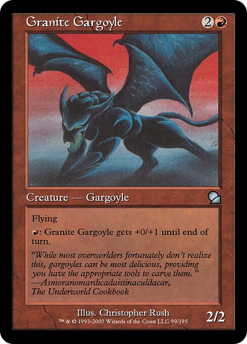 Granite Gargoyle - Masters Edition (#99) - Illustrated by Christopher Rush - Magic: The Gathering Card