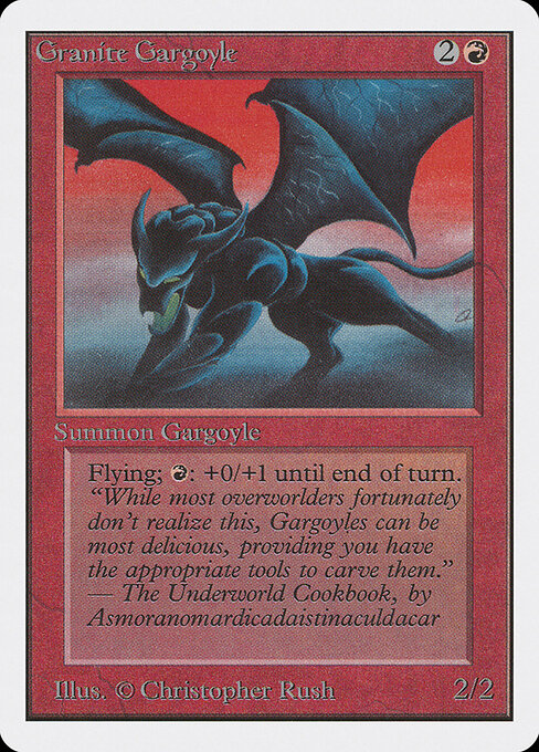 Granite Gargoyle - Intl. Collectors' Edition (#156) - Illustrated by Christopher Rush - Magic: The Gathering Card