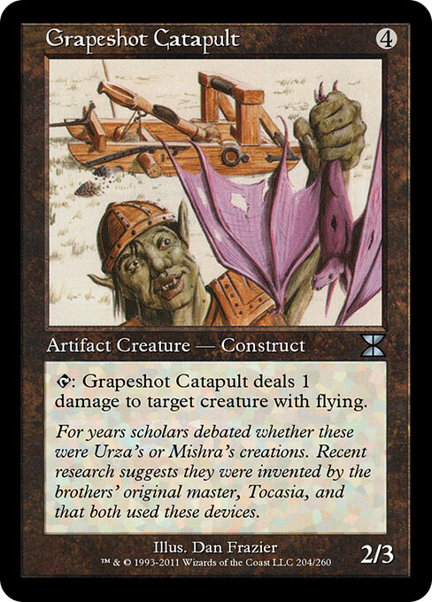 Grapeshot Catapult - Masters Edition IV (#204) - Illustrated by Dan Frazier - Magic: The Gathering Card