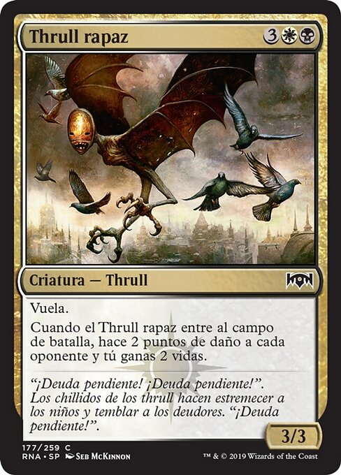 Thrull Artigliante (Grasping Thrull) - Ravnica Allegiance (#177) - Illustrated by Seb McKinnon - Magic: The Gathering Card