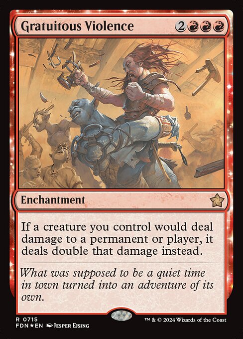 Gratuitous Violence - Foundations Magic card
