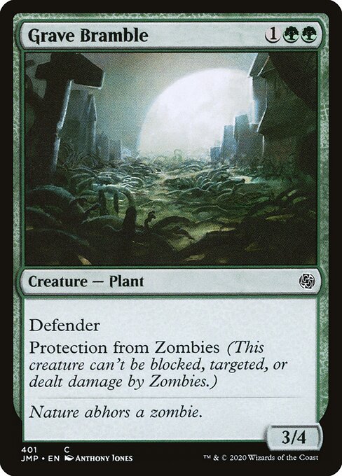 Zarza de la tumba (Grave Bramble) - Innistrad (#184) - Illustrated by Anthony Jones - Magic: The Gathering Card