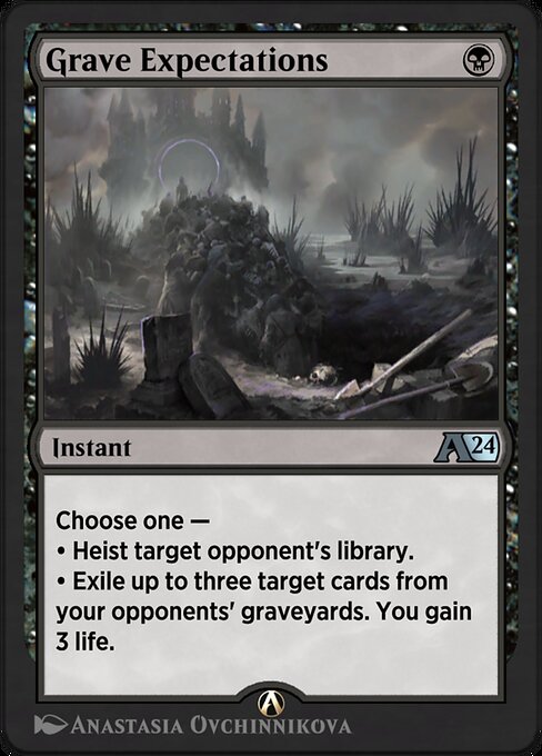 Grave Expectations - Alchemy: Outlaws of Thunder Junction (#9) - Illustrated by Anastasia Ovchinnikova - Magic: The Gathering Card