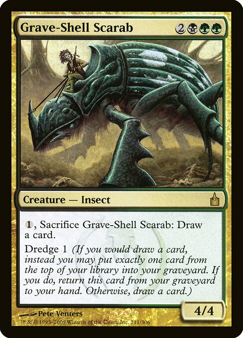 Grave-Shell Scarab - Ravnica: City of Guilds Magic card