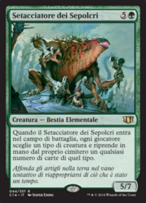 Setacciatore dei Sepolcri (Grave Sifter) - Commander 2014 (#44) - Illustrated by Jesper Ejsing - Magic: The Gathering Card
