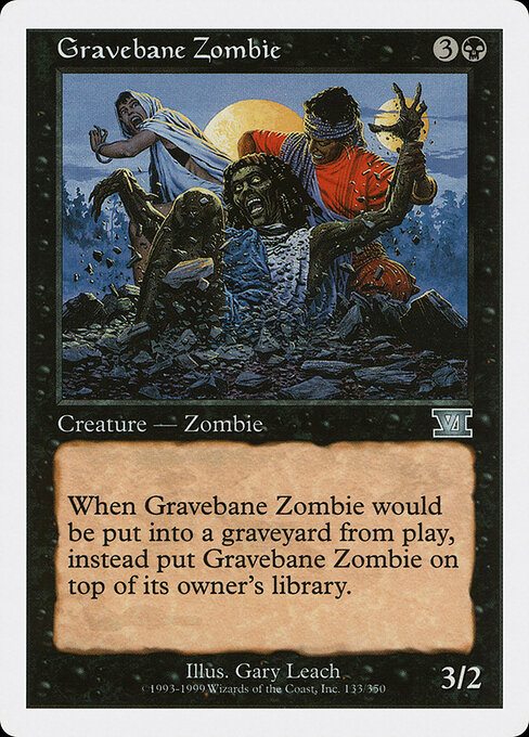 Gravebane Zombie - Classic Sixth Edition Magic card